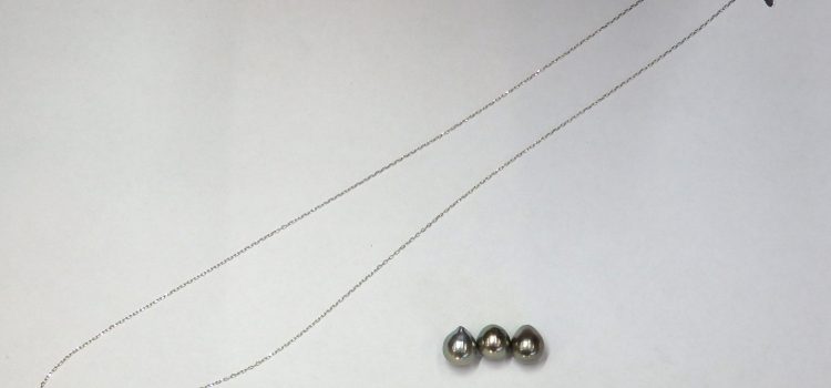 真珠のネックレス　リフォームアレンジ③