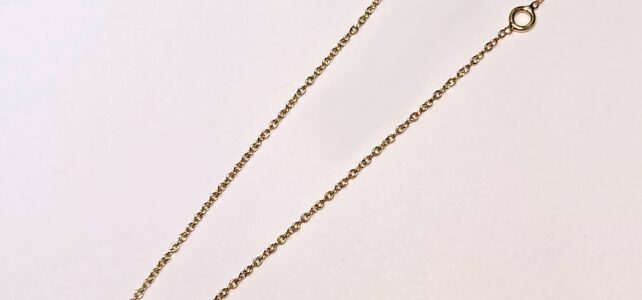 K18 ネックレス　引き輪交換