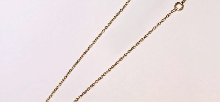 K18 ネックレス　引き輪交換