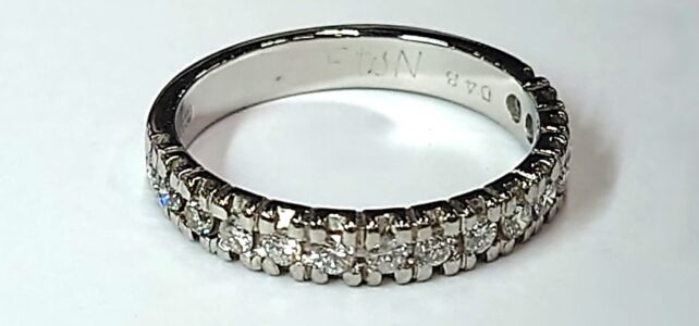 Pt 透明石　リングサイズ直し