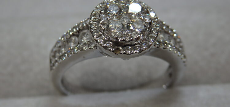 K18WGダイヤモンドリングサイズ直しとメレダイヤ入れ